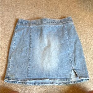 Abercrombie Kids Blue Pencil Mini Skirt with Slit